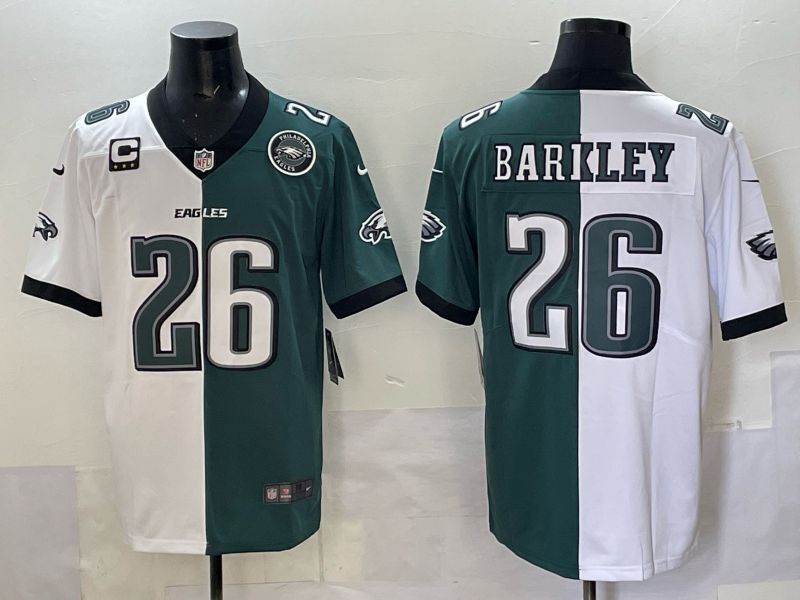 Men Philadelphia Eagles 26 Barkley green white Nike Limited NFL 2025 Jersey style 09